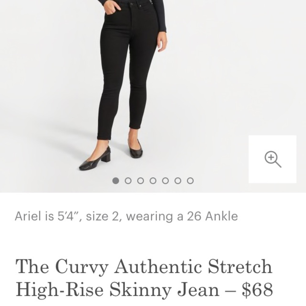Everlane curvy stretch high waist skinny jean